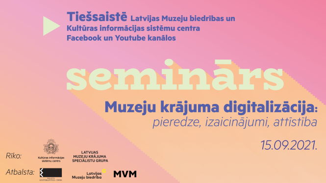 Semināra baneris ar dizainētu semināra nosaukumu