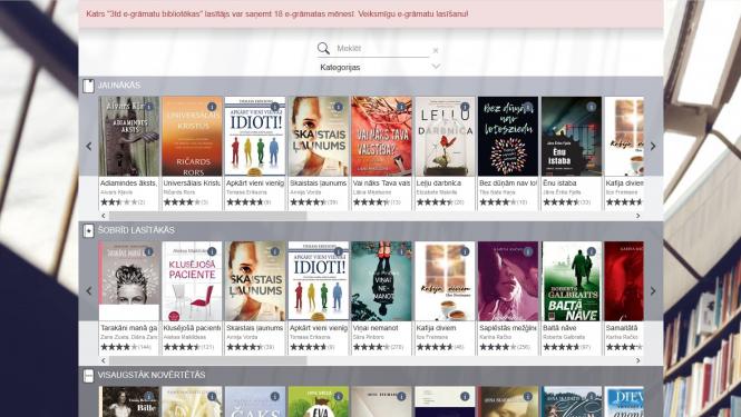 Ekrānšāviņš no 3td e-GRĀMATU bibliotēkas vietnes www.3td.lv