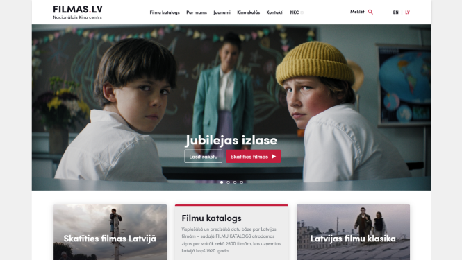 Ekrānšāviņš no portāla filmas.lv ar kadru no jubilejas filmas