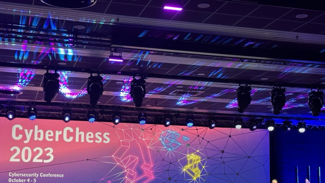 CERT.LV vadītāja Baiba Kaškina konferences CyberChess 2023 atklāšanā