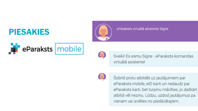 E-paraksta virtuālā asistente Signe