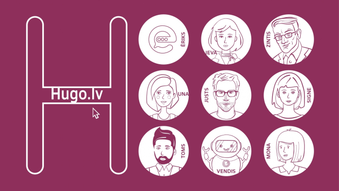 Banneris ar virtuālo asistentu attēliem