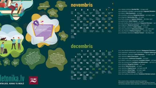Letonika.lv kalendārs - novembris un decembris